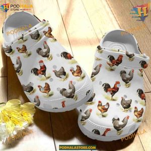 Farm Chicken Crocs Classic Clogs, Trending Gifts for Poultry Enthusiasts