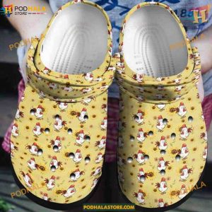 Farm Life Delight Chicken Crocs Classic Clogs, Trending Gifts for Farmers