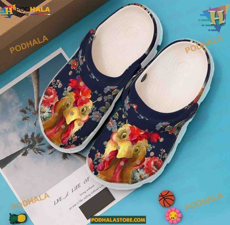 Farmer Flower Chicken Classic Clogs Crocs, Funny Crocs for Kids ...