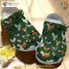 Farmer Rooster Pattern Crocs, Printed Farmhouse Design, Chicken Croc Style