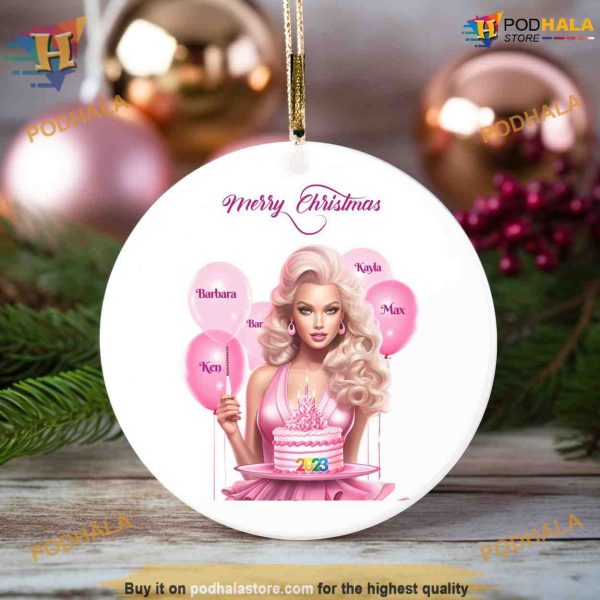 Fashionista’s Dream Barbie Ornament, Personalized Family Ornaments