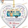 Favorite Camping Family 2023 Ornament, Custom Ceramic Christmas for Campers