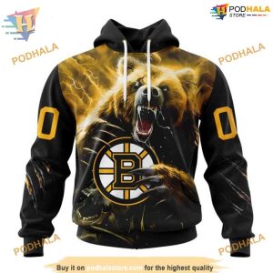 Fear The Bear Special Design NHL Boston Bruins Hoodie 3D Bold Apparel 1