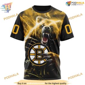 Fear The Bear Special Design NHL Boston Bruins Hoodie 3D Bold Apparel 3