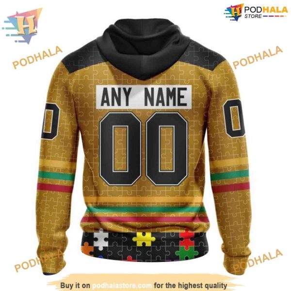 Fearless Against Autism Concept NHL Boston Bruins Hoodie 3D, Supportive Merch