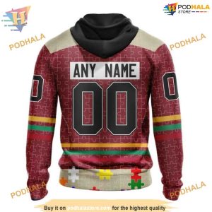 Fearless Against Autism NHL Arizona Coyotes Hoodie 3D Special Arizona Coyotes Design 2