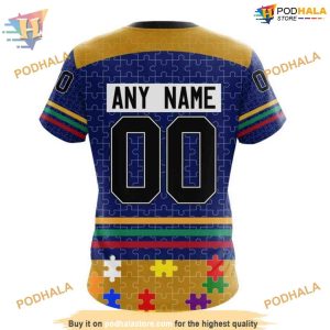Fearless Against Autism NHL Specialized Buffalo Sabres Hoodie 3D Design 4