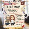 Feel My Love - Mom Personalized Christmas & Birthday Blanket