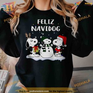 Feliz Navidog 90s Snoopy Xmas Hoodie, Funny Christmas Gift Ideas