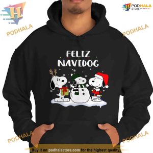 Feliz Navidog 90s Snoopy Xmas Hoodie Funny Christmas Gift Ideas 4