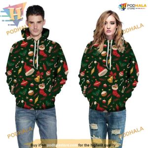 Festive Gifts 3D Print Christmas Hoodie, Unique Xmas Idea