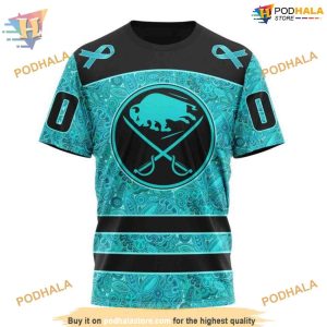 Fight Ovarian Cancer Special NHL Personalized Buffalo Sabres Hoodie 3D 3