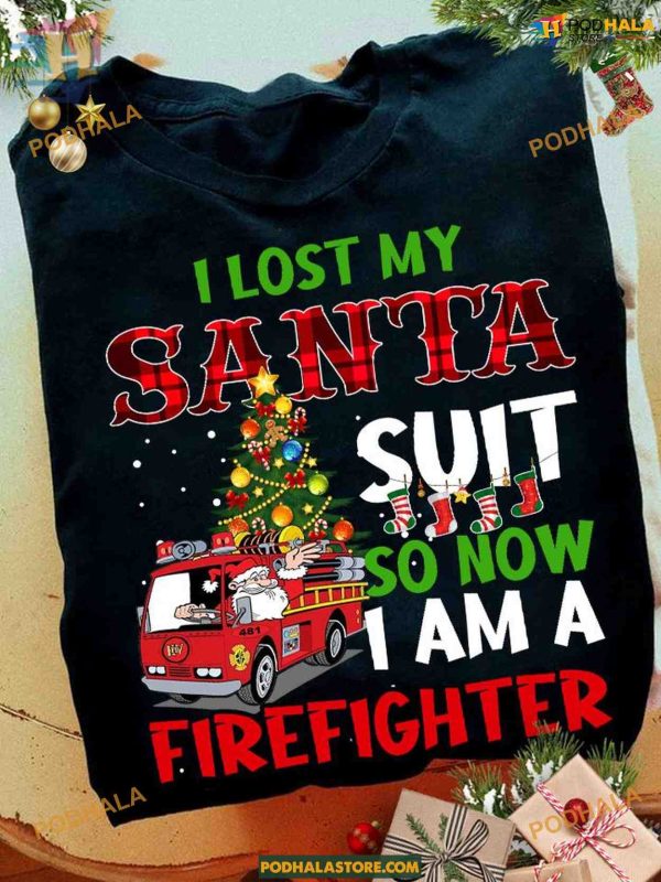 Firefighter Christmas Gift Shirt Shirt, Matching Family Xmas Shirt