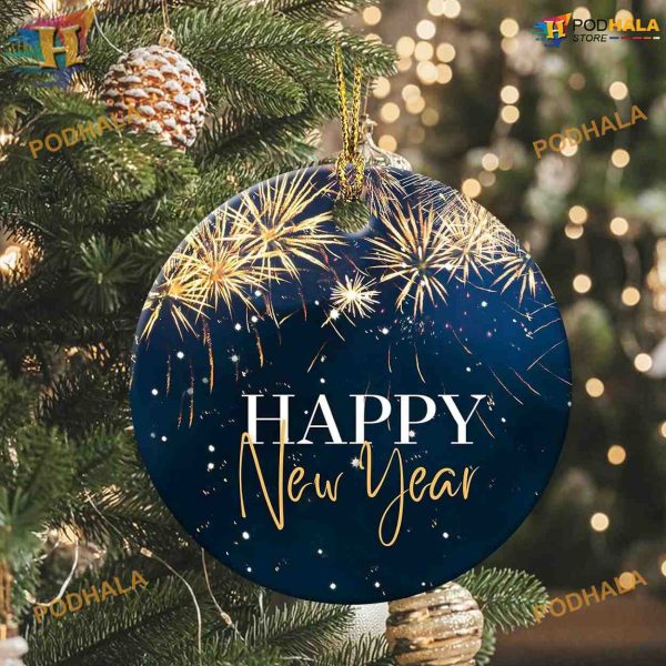 Fireworks 2023 Ornament New Year Keepsake, Family Christmas Tree Decoration