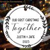 First Christmas Couple Bauble Ornament 2023, Personalized Keepsake