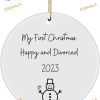 First Christmas Post-Divorce 2023, Family Christmas Tree Ornaments