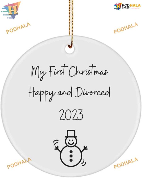 First Christmas Post-Divorce 2023, Family Christmas Tree Ornaments