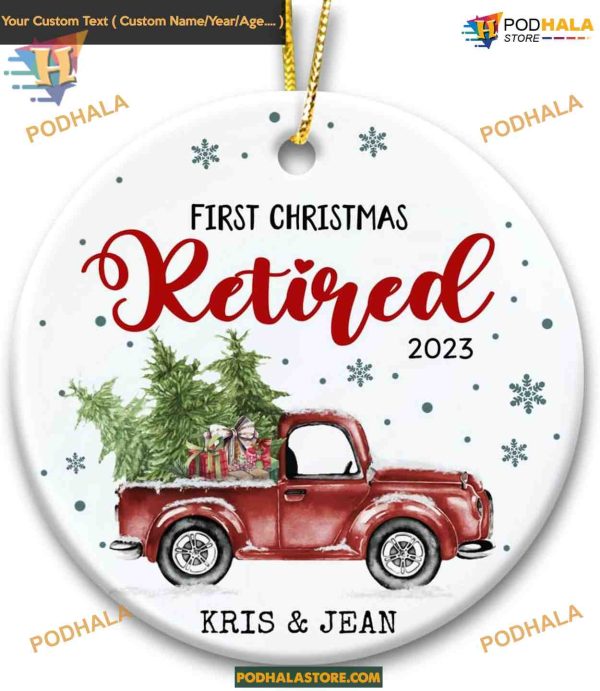 First Christmas Retired 2023 Ornament, Retirement Gift Ideas