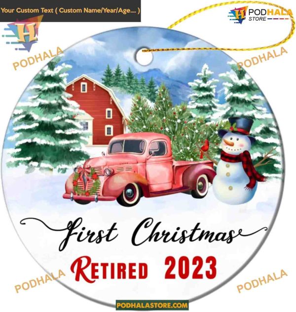 First Christmas Retired 2023 Ornament, Retirement Gifts