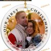 First Christmas Together 2023 Personalized Ceramic Ornament, Custom Mr & Mrs Keepsake