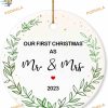 First Christmas as Mr & Mrs 2023, Newlywed Family Tree Ornament