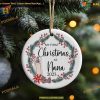 First Christmas as Nana 2023, Personalized New Grandmother Keepsake