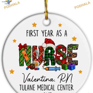 First Christmas as Nurse 2023 Ornament, Personalized Retirement Appreciation Gift