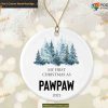 First Christmas as Pawpaw 2023, Personalized Grandfather Ornament