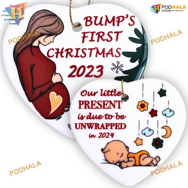 First Christmas for Expecting Parents 2023 Personalized Family Tree Ornaments