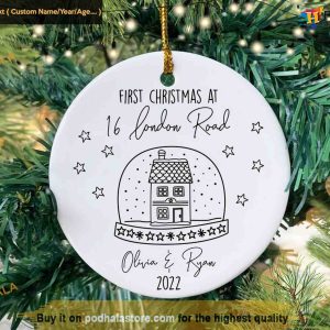 First Home Christmas Keepsake, Customized Family Ornaments