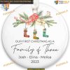 First Time Parents Christmas Ornament 2023, Personalized Family Keepsake