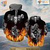 Flame Skull All Over Printed 3D Hoodie Sweatshirt