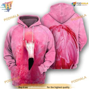 Flamingo Animal Costume Full All Over Printed 3D Hoodie Sweatshirt 1