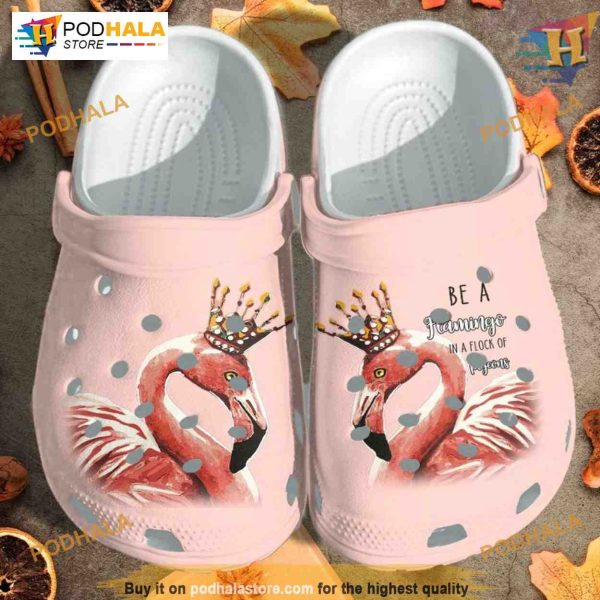 Flamingo Queen Mother-Daughter Crocs, Unique Christmas Gifts