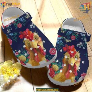 Floral Vintage Chicken Clog Crocs for Mother's Day, Unique Gifts
