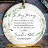 Forever in Our Hearts Personalized Memorial Christmas Ornament, Eternal Love