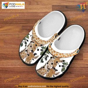 Friendly Giraffe Design Crocs, Unique Birthday Christmas Gift Ideas