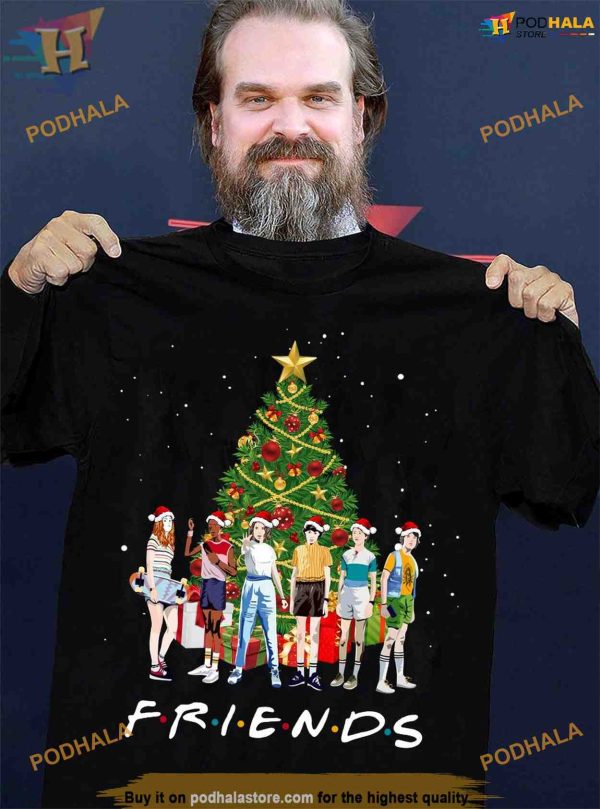 Friends Movie Xmas Tree Shirt, Sitcom Lovers’ Matching Family Xmas Shirt