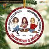 Friendship is Endless - Personalized 2023 Ornament, Custom Besties Keepsake