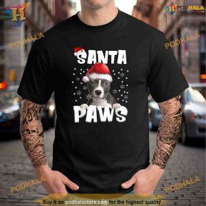 Funny BLUE Nose Pitbull Christmas Lights Tree Dog Lover Xmas Shirt Hoodie 3