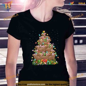 Funny Capybara Lover Matching Santa Capybara Christmas Tree Shirt 3