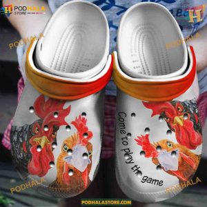 Funny Chicken Play Game Crocs, Unique Gifts for Adults