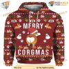 Funny Corgi Dog 3D Funny Christmas Hoodie, Xmas Gifts