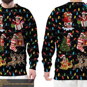 Funny Custom Face Christmas Sweater Personalized Family Ugly Outfit 4