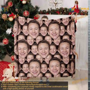 Funny Faces Blanket, Custom Photo Face Blanket, Valentine's Gift, Gag Gift