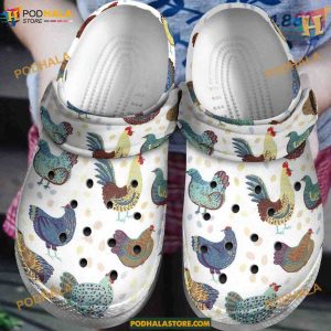 Funny Fat Chicken Art Crocs, Trending Clogs for Kids and Adults