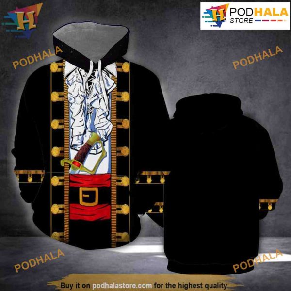 Funny Halloween Pirate 3D Hoodie Christmas, Funny Xmas Gifts