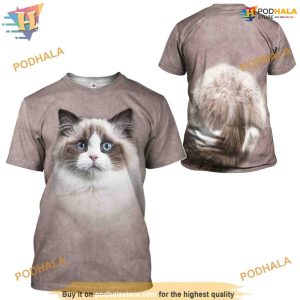 Funny Ragdoll Cat Full All Over Printed Animal 3D Hoodie Sweatshirt 2