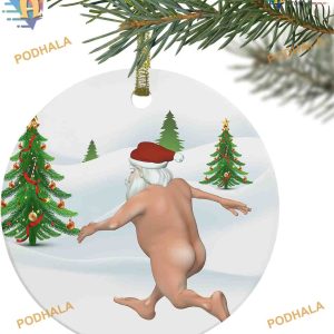 Funny Santa Claus 2023 Ornament, Custom Family Ornaments, Xmas Tree Decor