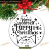 Furry Christmas 2023, Humorous Cat Lover Personalized Ornament